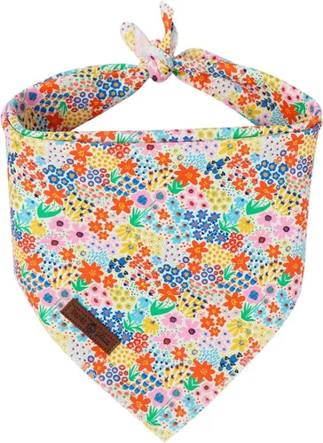 Miniatura 36 de lionet paws Bandana de conejo de Pascua para perros pequeños, medianos y grandes, pañuelo triangular para perros y gatos, bufanda para niñas y niños