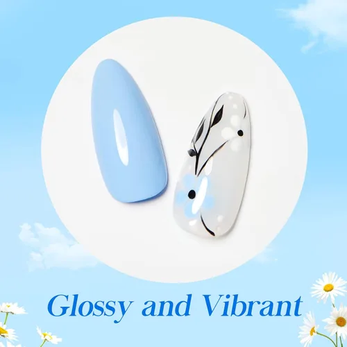 Miniatura 5 de AZUREBEAUTY Kit de polvo de inmersión para uñas, color blanco y azul marino con purpurina, 4 colores, polvo de inmersión acrílico, juego líquido