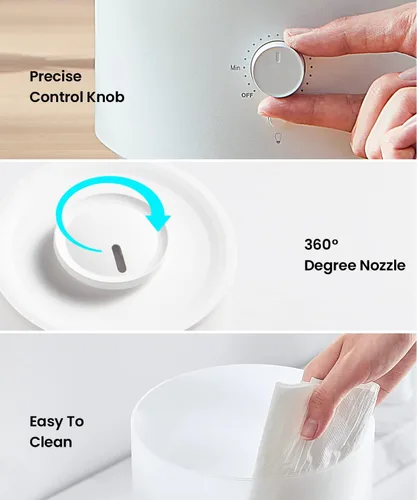 Miniatura 4 de Humidificadores Pharata para Recámara Habitación Grande, Humidificador de Niebla Fría de 2.5L con Difusor de Aceite Esencial, Humidificador