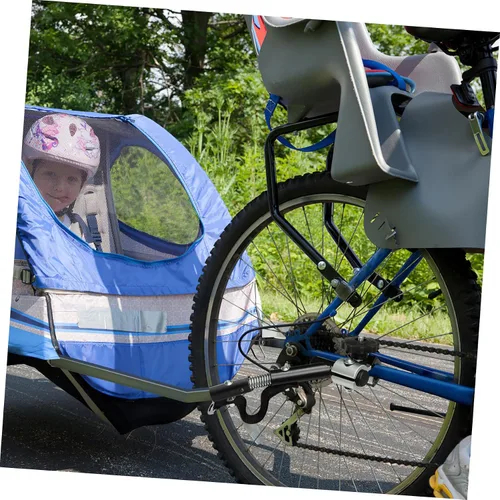 Miniatura 4 de Homoyoyo Acoplador de remolque de bicicleta, enganche de enganche de liberación rápida, adaptador de enlazador de repuesto para remolque trasero