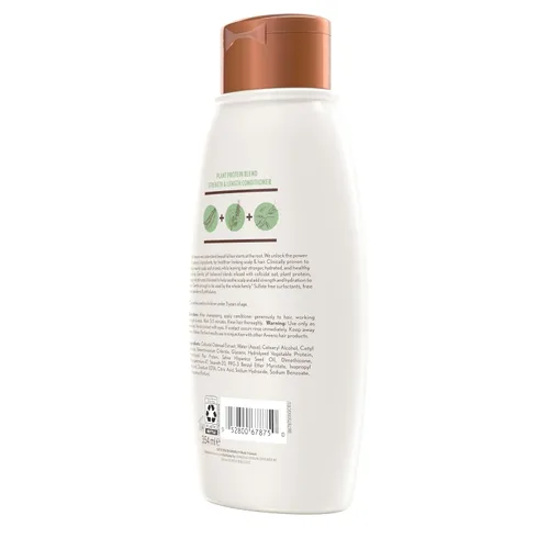 Miniatura 8 de Aveeno Strength & Length - Acondicionador de mezcla de proteínas vegetales, fórmula vegana para cabello fuerte y saludable, blanco, sin perfume, 12
