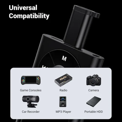 Miniatura 4 de Paquete de 2 mini adaptadores USB y 3 adaptadores micro USB, conector compatible con carga y sincronización de datos para receptor GPS/cámara