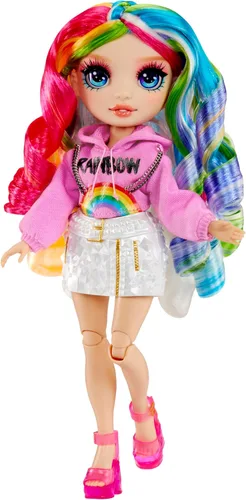 Miniatura 8 de RAINBOW HIGH Creative Crystals Amaya - Muñeca modelo arcoíris de 11.0 in con accesorio de cristal, kit de bricolaje, anillo para ti, juego