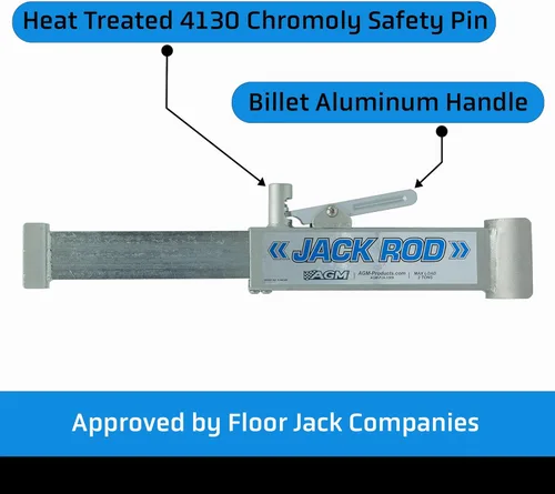 Miniatura 6 de AGM Jack Rod, barra de soporte de bloqueo de 2 toneladas para gatos de piso, gato no incluido, viaje de 14 pulgadas, 3 libras, soporte de gato