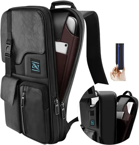 ZINZ Mochila para computadora portátil de 15, 15.6 y 16 pulgadas, mochila expandible para computadora con múltiples bolsillos antirrobo de viaje
