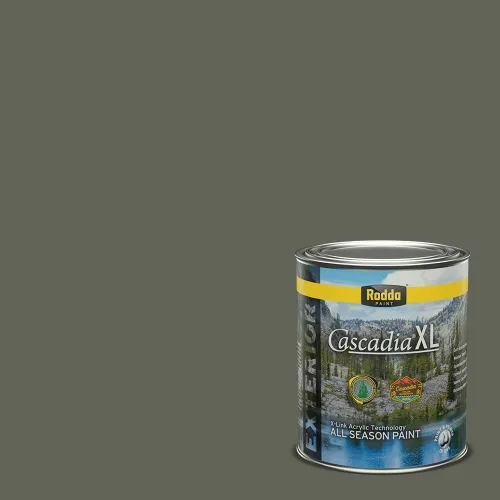Miniatura 86 de Rodda Paint CASCADIA XL Pintura e imprimación satinada exterior en uno, cuarto de galón, Aquafir