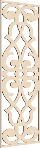 Miniatura 36 de 9 3/8"W x 24 3/8"H x 1/4"T Bellaire Decorativos Paneles de pared de madera calado, abedul