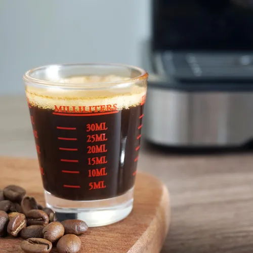 Miniatura 3 de Vasos de chupito, vaso medidor, líquido para vino pesado, vaso de chupito de café expreso, 26 mediciones incrementales, 1 oz, 6 cucharaditas, 2 Rojo