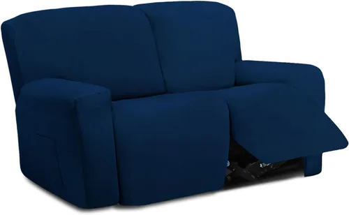 Miniatura 64 de Easy-Going - Funda elástica de microfibra para sofá reclinable seccional, suave vellón ajustable a tu sofá de 2 cuerpos, lavable, protege tus