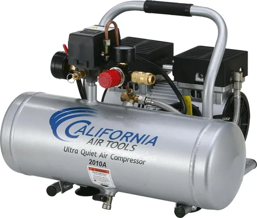 Miniatura 7 de California Air Tools 2010ALFC Compresor de aire ultrasilencioso y sin aceite de 1.0 HP, tanque de aluminio de 2 galones, nivel de ruido de 60 dBA
