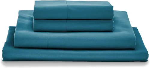 Miniatura 14 de Sábanas MyPillow Giza Dreams, 100% algodón egipcio Giza certificado, bolsillo profundo, tejido de satén [Individual, Azul Verde Floral]