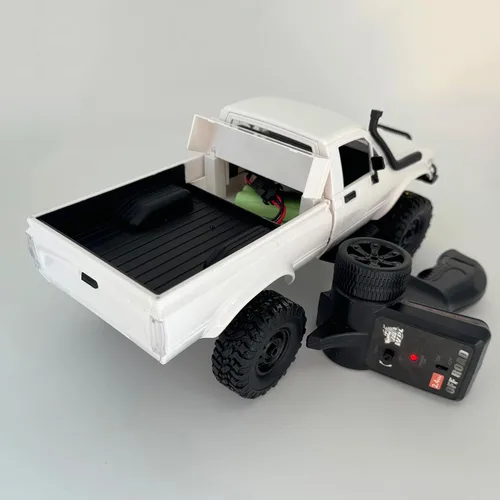 Miniatura 6 de HLSFWDRIVE Camiones RC WPL C24-1, RC Rock Crawler, RC Truck 4x4, Escala 1/16, RC Crawler Todo Terreno, Camioneta de Control Remoto 2.4G, Todo