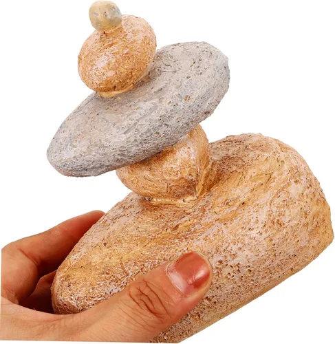 Miniatura 6 de GLEAVI Llavero de piedra al aire libre falsa roca decorativa caja de almacenamiento ocultada