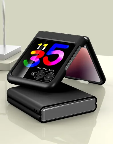 Miniatura 6 de Feitenn Funda para Moto Razr Plus, protector de pantalla para Moto Razr Plus, funda delgada de policarbonato duro a prueba de golpes con película