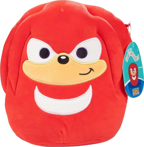 Squishmallows Knuckles originales de 8 pulgadas – Sonic The Hedgehog – Peluche oficial de Jazwares – Juguete coleccionable suave y esponjoso de SEGA
