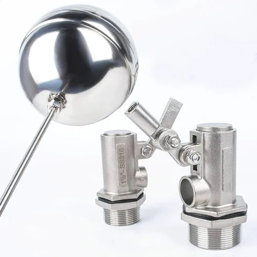 Miniatura 4 de 1pcs 1/2inch 3/4inch 316 Stainless Steel Float Ball Valve, Fully Automatic Water Level Switch Controller for Water Tank/Tower(3/4inch)