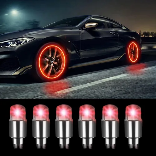 Miniatura 20 de 20 PIEZAS Tapas Fluorescentes para Vástago de Válvula de Neumático - Cubiertas Luminosas para Neumáticos de Vehículos Universales - Accesorios
