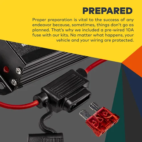 Miniatura 6 de LAMPHUS SoundAlert kit de amplificador de bocina de aire para policía de 100W [altavoz delgado de 118-124 dB]