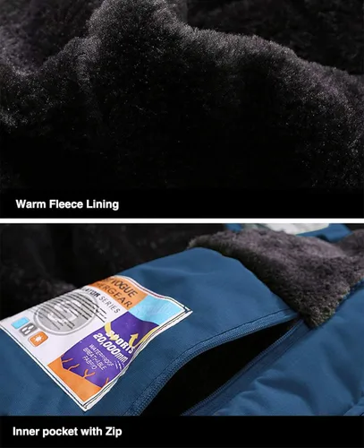 Miniatura 6 de MAGCOMSEN - Chaqueta de invierno para hombre, impermeable, abrigada, con forro polar y múltiples bolsillos