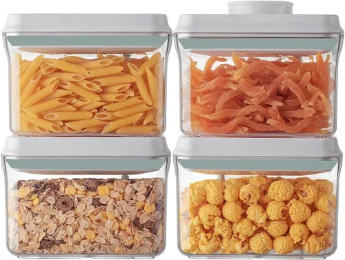 Miniatura 10 de Ankou Recipiente hermético de almacenamiento de alimentos con tapa y cuchara de 4.4 fl oz, 4 L/4.2 cuartos de galón sin BPA, contenedor de arroz
