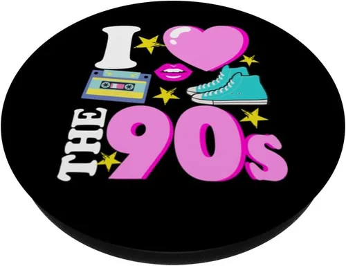 Miniatura 2 de I Love The 90s Cool Retro 90s Party Disco PopSockets Adhesive PopGrip