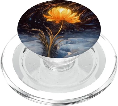 Miniatura 8 de PopSockets PopGrip estándar de flores de caléndula de invierno