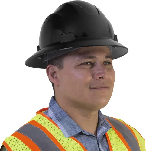 Miniatura 5 de EPP Por JORESTECH - Casco de Seguridad de Ala Completa Estilo HDPE con Suspensión de Trinquete Ajustable Para Trabajo, Hogar, y Protección General
