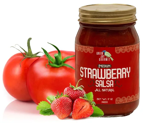 Miniatura 9 de Salsa Gourmet Green Jay Blueberry - Salsa de Frutas con Sabor a Arándano - Salsa Picante de Calor Medio - Salsa Gourmet para Sumergir sin