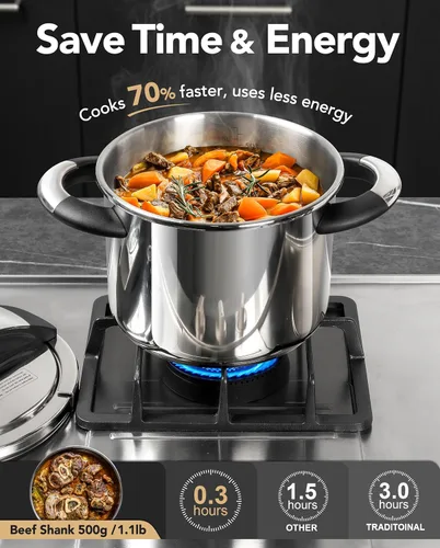 Miniatura 2 de MICHELANGELO Olla a presión de acero inoxidable, 6L