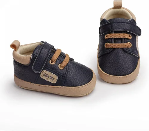 Miniatura 4 de BENHERO - Zapatos Oxford para bebés niños y niñas mocasines de suela suave y piel sintética tenis de suela de goma anti-deslizantes tenis para bebés