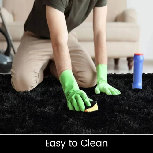 Miniatura 9 de ISEAU Alfombra ovalada esponjosa, moderna de felpa lanuda para dormitorio de niños, extra cómoda, bonita, alfombra de noche para habitación de niños