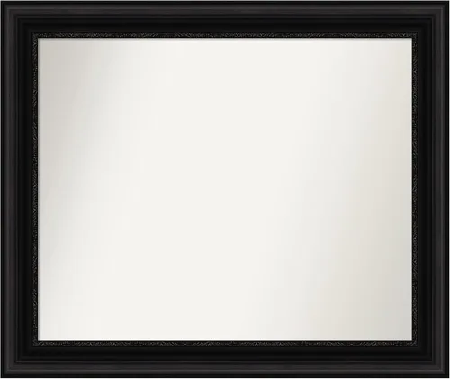 Miniatura 133 de Amanti Art Espejo personalizado, espejo de baño negro puente, espejo de pared o espejo de tocador de baño sobre el fregadero (26 x 26 pulgadas)