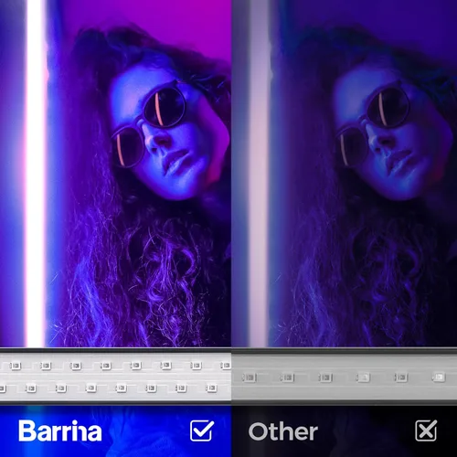 Miniatura 4 de Barrina Barra de luz negra, luces LED negras magnéticas de 10 W y 1 pie, para fiesta brillante, pintura de póster fluorescente, decoraciones