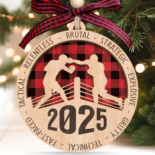 Miniatura 9 de KatAndNat Adorno de Amor ASL - Adornos de Navidad ASL 2025, Adornos de Lenguaje de Señas para Árbol - Recuerdo de Lenguaje de Señas Manual