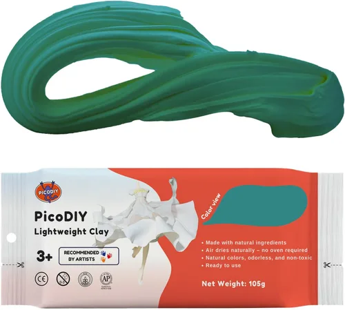 Miniatura 16 de Arcilla ligera - Arcilla de secado al aire, ultra ligera y suave, segura y no tóxica, moldeable y flexible, arcilla de modelado DIY para figuras