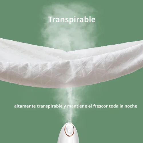 Miniatura 5 de Protector de colchón impermeable premium tamaño twin, cubierta de cama transpirable con tela 3D de aire refrescante, funda protectora de colchón