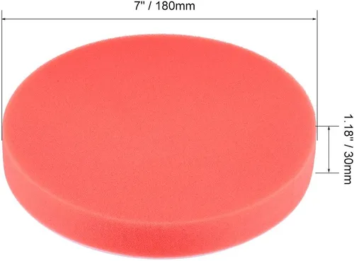 Miniatura 2 de uxcell Kit de almohadilla de pulido para taladro de espuma de 7 "almohadillas planas de esponja para barco 5 unids