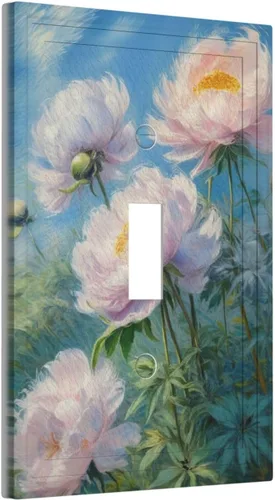 Miniatura 2 de Decorativo Arte Interruptor de Luz Cubiertas de Pintura al óleo Estilo Flores Placa de Pared de Interruptor de Interruptor Decorativo Placa