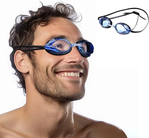Zetaproswim School Gafas de natación, gafas de natación para adultos, mujeres y hombres, antivaho anti-UV, sin fugas, 1 paquete
