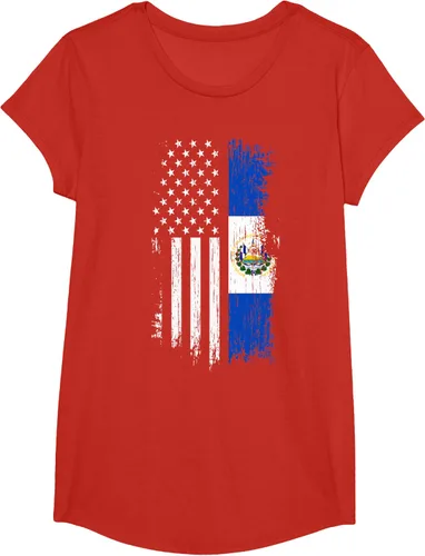 Miniatura 64 de Camiseta de la bandera de Estados Unidos salvadoreño - Camiseta de El Salvador USA