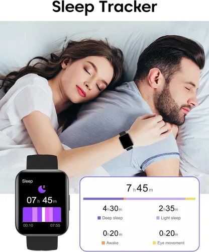 Miniatura 6 de Relojes inteligentes para mujeres y hombres con Bluetooth llamadas telefónicas compatibles con teléfonos iPhone/Android, monitor de ritmo cardíaco