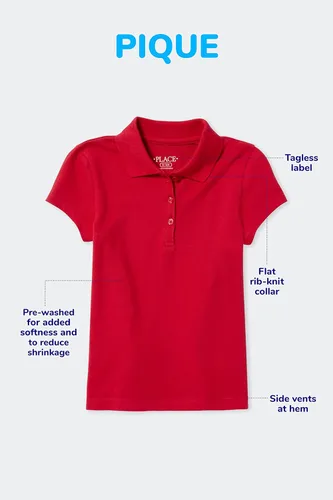 Miniatura 5 de The Children's Place Boys' Husky Short Sleeve Pique Polo