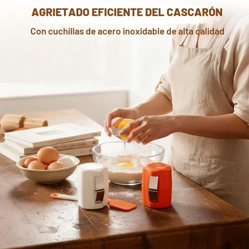 Miniatura 2 de 2 abridores de cáscara de huevo, herramienta de corte de galletas de huevo 2026 para huevos duros, separador de huevos de mano para huevos crudos