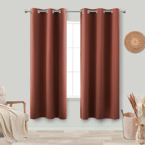 Miniatura 155 de Cortinas opacas de 72 pulgadas extra anchas para dormitorio, puerta corrediza de vidrio y patio, 2 paneles con ojales para oscurecer ventana grande