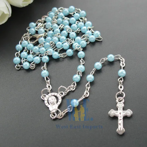Miniatura 2 de WE Rosario de Primera Comunión Favor Azul (12) PCS - 5 Decdes/Recuerdos para Primera Comunión