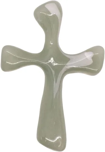 Cruz de oración de mano One Day at a Time | Cruz de coraje y paz | Cruz calmante para agarrar, aferrarse, rezar y reconfortar, regalo cristiano Azul