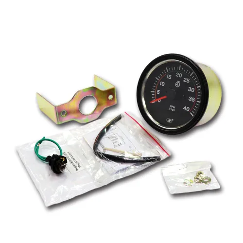 Miniatura 7 de Motor Meter Racing Universal Diesel Engine 85mm 3-3/8" Tacómetro para Alternador Terminal W 4000 RPM Dial Negro en Salpicadero 12/24 Volt Esfera