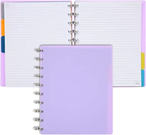 Miniatura 13 de Talia - Cuadernos de notas con tapas, planificador, personalizables, (Azul de Verano, Junior (5.5 pulgadas x 8.5 pulgadas)) Azul verano