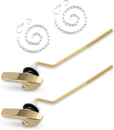 Miniatura 12 de iFealClear Kit universal de repuesto para manija de inodoro, mango de inodoro de montaje lateral/angular, compatible con Kohler Cromo