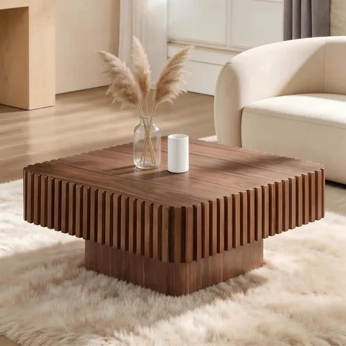 Miniatura 14 de Mesa de Centro con Tapa Elevable Mesas de Centro Cuadradas para Muebles de Sala de Estar Acanalada Pequeña con Gran Centro de Almacenamiento Oculto